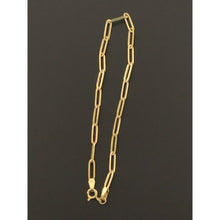Load image into Gallery viewer, 18K Gold Necklace Paperclips Link 18 inches 3.22grams - Rafant