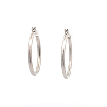 Load image into Gallery viewer, 18K White Gold Earrings Hoops 1.26 grams - Rafant