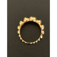 Load image into Gallery viewer, 18K Gold Ring Beaded Bubble  3.02 grams Size 4.75 - Rafant