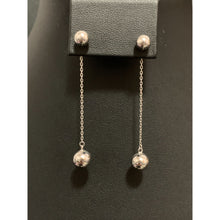 Load image into Gallery viewer, 18K Gold Earrings Dangling Balls White Gold 2.16 grams - Rafant