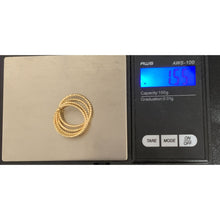 Load image into Gallery viewer, 18K Gold Ring Five Days 1.55 grams Size 6.5 - Rafant