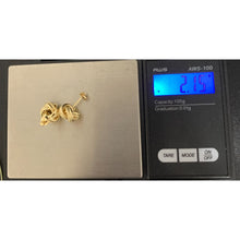 Load image into Gallery viewer, 18K Gold Earrings Stud Knot 2.15 grams - Rafant