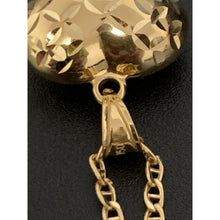 Load image into Gallery viewer, 18K Gold Necklace Chain Mariner 19.50 inches with Puffed Heart Pendant 4.84 grams - Rafant
