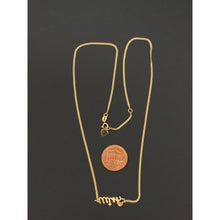 Load image into Gallery viewer, 18K Gold Necklace Chain Wish Cubic Zirconia 17 inches 1 inch extension 2.51 grams - Rafant