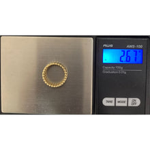 Load image into Gallery viewer, 18K Gold Ring Size 5 Beaded Bubble Ring 2.67 grams - Rafant