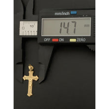 Load image into Gallery viewer, 18K Gold Pendant Cross Jesus Christ 0.88 grams - Rafant