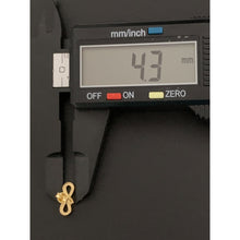 Load image into Gallery viewer, 18K Gold Earrings Studs Infinity Arrow 1.42 grams - Rafant