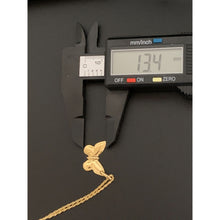 Load image into Gallery viewer, 18K Gold Necklace Chain 17.5" with Butterfly Pendant 1.87 grams - Rafant