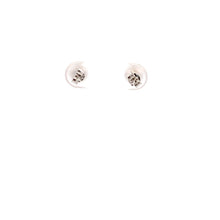 Load image into Gallery viewer, 18K White Gold Earrings Stud Balls Textured 0.83 grams Small - Rafant
