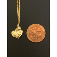 Load image into Gallery viewer, 18K Gold Necklace Chain 19.75 inches with Puffed Heart Pendant 1.63 grams - Rafant