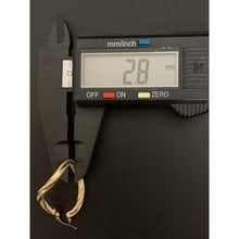 Load image into Gallery viewer, 18K Gold Earrings Hoops Loops Twisted 1.96 grams - Rafant