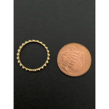 Load image into Gallery viewer, 18K Saudi Gold Ring Beaded Bubble Ring Size 4.5 - Rafant