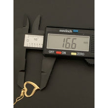 Load image into Gallery viewer, 18K Saudi Gold Necklace Box Chain Open Heart Pendant - Rafant