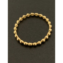Load image into Gallery viewer, 18K Saudi Gold Ring Beaded Bubble Ring Size 4.5 - Rafant