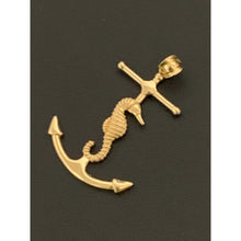 Load image into Gallery viewer, 18K Gold Pendant Anchor Seahorse 1.81 grams - Rafant
