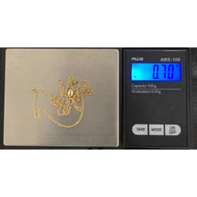 Load image into Gallery viewer, 18K Gold Necklace Chain 17.75 inches 0.70 grams with Defects Kinks - Rafant