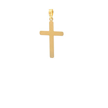 Load image into Gallery viewer, 18K Gold Pendant Cross Religious Tricolor White Rose Yellow 1.14 grams - Rafant