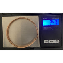Load image into Gallery viewer, 18K Gold Bracelet Soft Bangle Flexible 2.47 grams S7.25 inches Rose Gold - Rafant