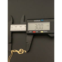 Load image into Gallery viewer, 18K Gold Necklace Curb Chain 17.75" with Music Note Pendant 1.59 grams - Rafant