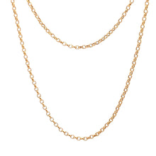 Load image into Gallery viewer, 18K Yellow Gold Necklace Chain Cable Link 2.09 grams 19.75 inches - Rafant