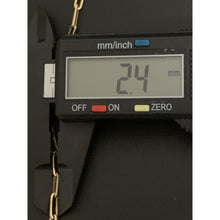 Load image into Gallery viewer, 18K Gold Bracelet Paperclip Small Link 7 inches 2.47 grams - Rafant