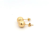 Load image into Gallery viewer, 18K Yellow Gold Earrings Stud Ball Polished 1.32 grams - Rafant