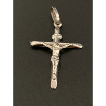 Load image into Gallery viewer, 18K White Gold Pendant Cross Jesus Christ - Rafant