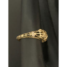 Load image into Gallery viewer, 18K Gold Ring Cubic Zirconia 1.05 grams Size 5 - Rafant