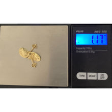 Load image into Gallery viewer, 18K Gold Earrings Post Dangle Woman Lady 1.17 grams - Rafant