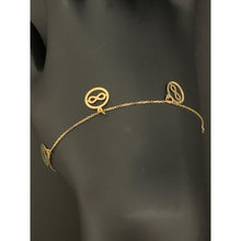Load image into Gallery viewer, 18K Gold Bracelet with Infinity Charms 6.5" plus 0.5" extensions - Rafant