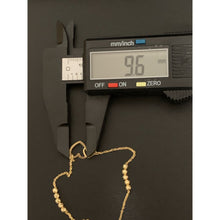 Load image into Gallery viewer, 18K Gold Bracelet Double Heart Beads 7 inches plus 1 inch - Rafant
