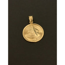 Load image into Gallery viewer, 18K Gold Pendant Round Sto Nino 1.37 grams - Rafant