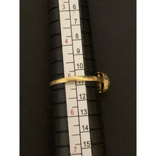 Load image into Gallery viewer, 18K Gold Ring Half Ball White Yellow Gold 1.71 grams Size 5 - Rafant