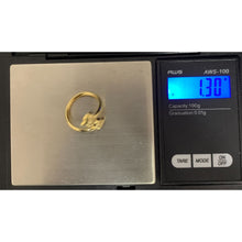 Load image into Gallery viewer, 18K Gold Ring Double Heart 1.30 grams S 6.5 - Rafant