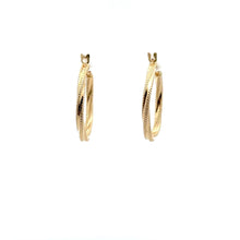 Load image into Gallery viewer, 18K Gold Earrings Hoops Loops Fine Jewelry - Rafant