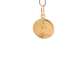 Load image into Gallery viewer, 18K Gold Pendant Round Mother Mary Baby Jesus - Rafant