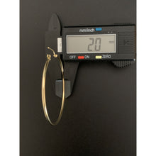 Load image into Gallery viewer, 18K Gold Earrings Hoops Loops Extra Large 3.40 grams - Rafant
