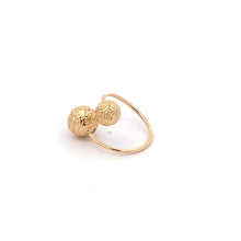 Load image into Gallery viewer, 18K Yellow Gold Ring Balls  1.23 grams Size 4.5 - Rafant