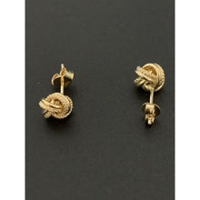 Load image into Gallery viewer, 18K Gold Earrings Stud Knot Small - Rafant