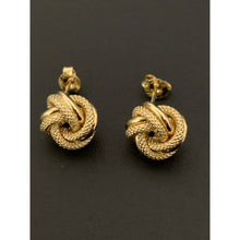 Load image into Gallery viewer, 18K Gold Earrings Stud Knot 2.22 grams - Rafant