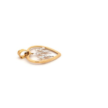 Load image into Gallery viewer, 18K Gold Pendant Heart Beat White Yellow Gold 1.13 grams - Rafant
