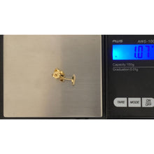 Load image into Gallery viewer, 18K Gold Earrings Stud Heart with Defects 1.07 grams - Rafant