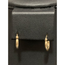 Load image into Gallery viewer, 18K Gold Earrings Hoops Loops Small 0.88 grams - Rafant