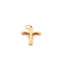 Load image into Gallery viewer, 18K Yellow Gold Pendant Cross Jesus Christ Religious 1.68 grams With Defects - Rafant
