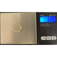 Load image into Gallery viewer, 18K Gold Ring Evil Eye Cubic Zirconia 1.14 grams Size 6 - Rafant