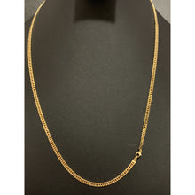 Load image into Gallery viewer, 18K Yellow Gold Necklace Chain Curb 22 inches - Rafant
