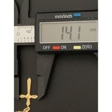 Load image into Gallery viewer, 18K Gold Necklace Chain 17.75 inches with Cross Pendant 1.69 grams - Rafant