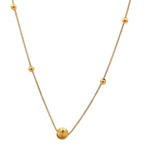 Load image into Gallery viewer, 18K Gold Necklace Chain 18 inches Charms Beads 0.82 grams - Rafant