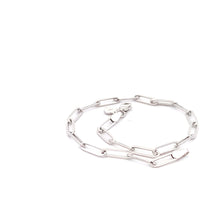 Load image into Gallery viewer, 18K White Gold Bracelet Paperclip 1.83 grams Size 7.5 inches - Rafant