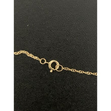 Load image into Gallery viewer, 18K Gold Necklace Chain 15.75" with Round Circle Pendant Earrings Set 2.31grams - Rafant